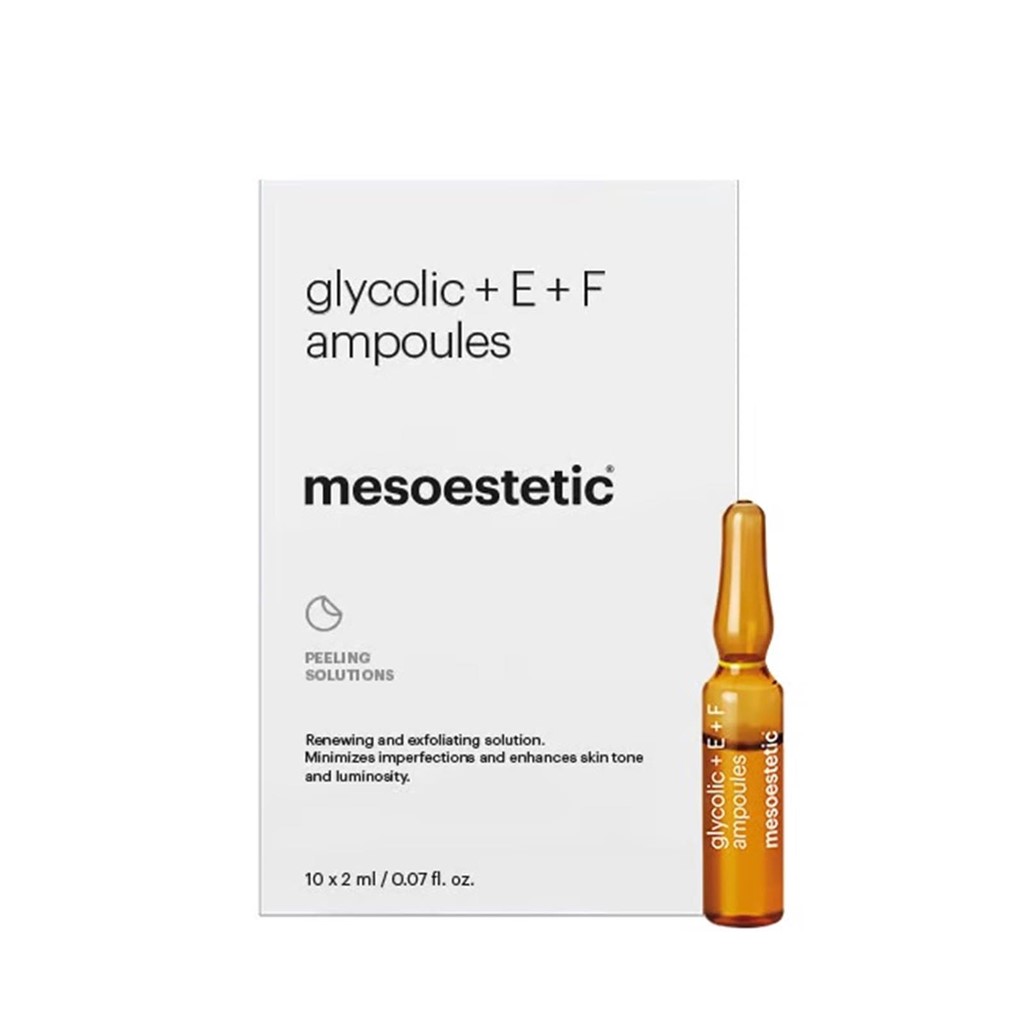 Foto 1 glycolic + E + F ampoules ampollas con ácido glicólico